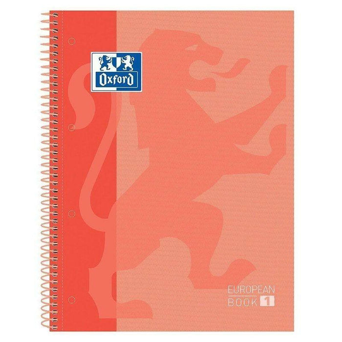 Notebook Oxford European Book 1 Piersică A4 5 Piese