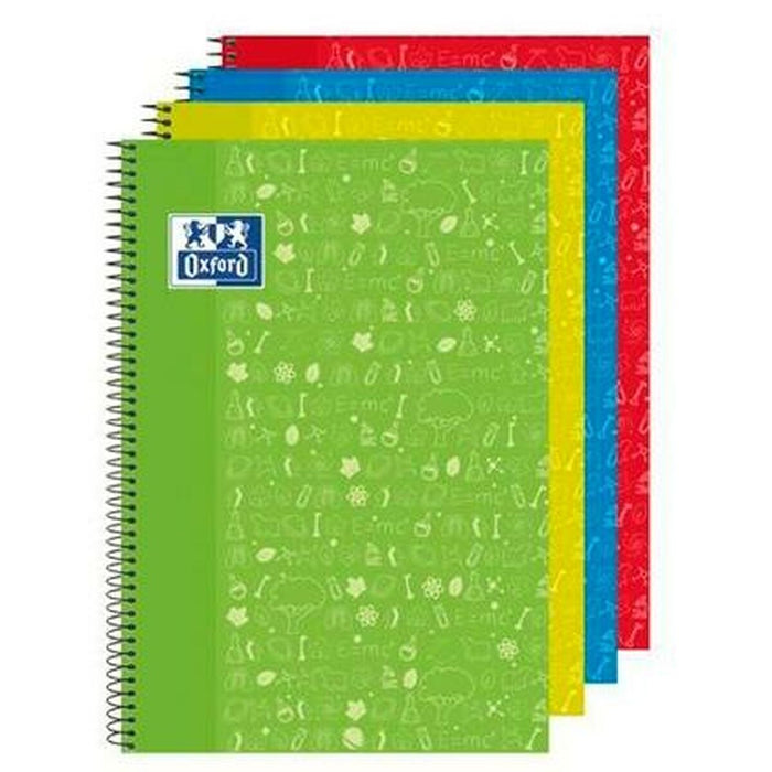 Notebook Oxford Write & Erase Multicolor Din A4 4 Piese 80 Frunze