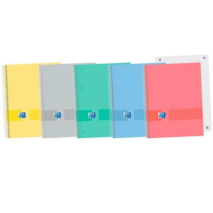 Notebook Oxford &You Europeanbook 0 Capac dur Multicolor A5 5 Piese 80 Frunze
