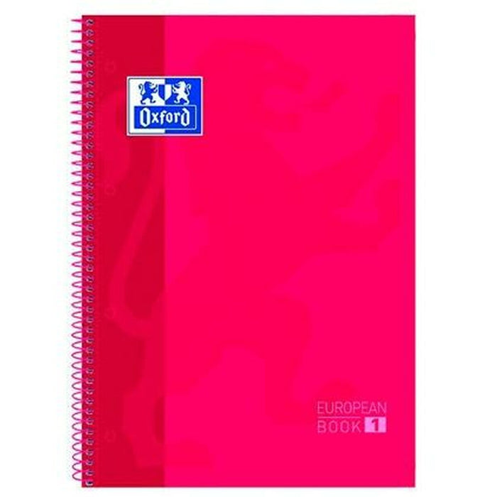 Notebook Oxford European Book Roșu A4 5 Piese