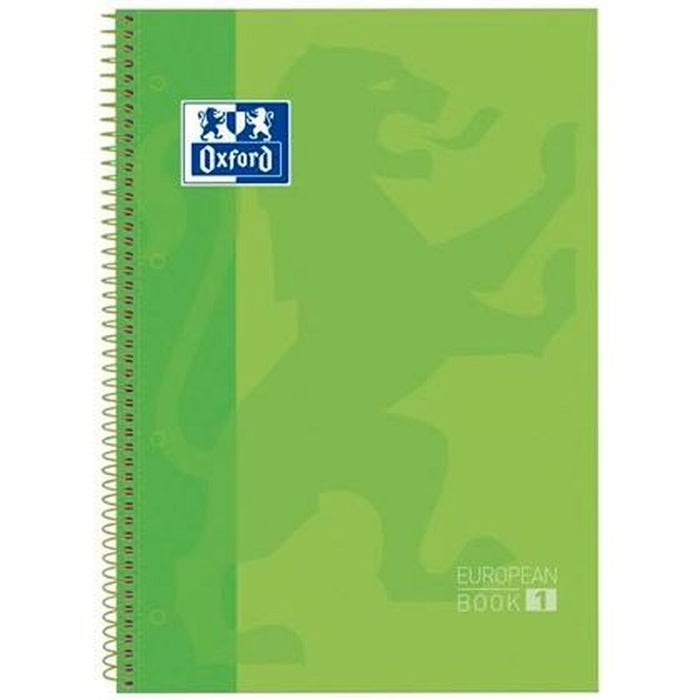 Notebook Oxford European Book Verde A4 5 Piese
