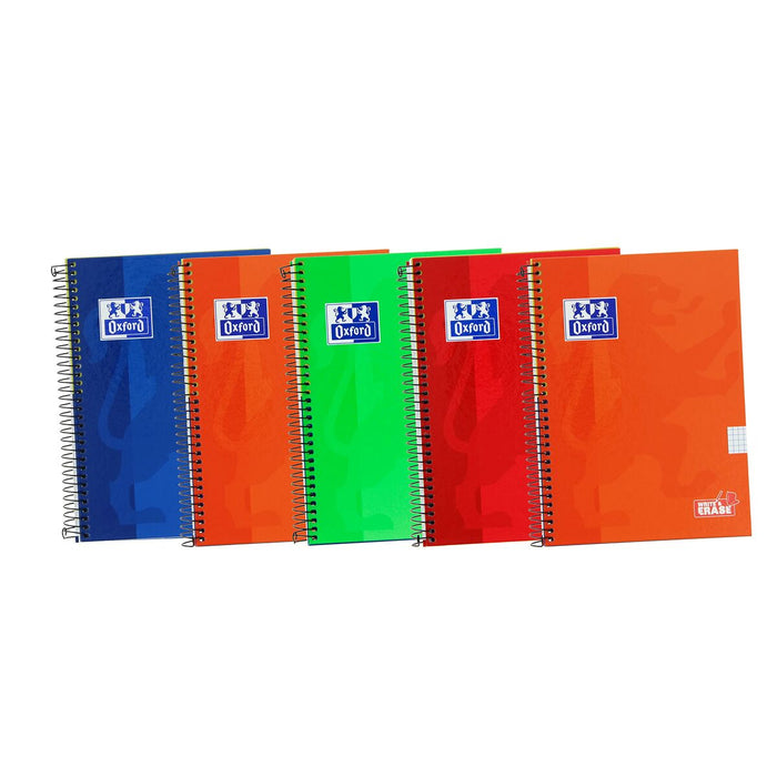 Notebook Oxford CLASSIC WRITE&ERASE Multicolor 1/4 80 Frunze (5 Unități)