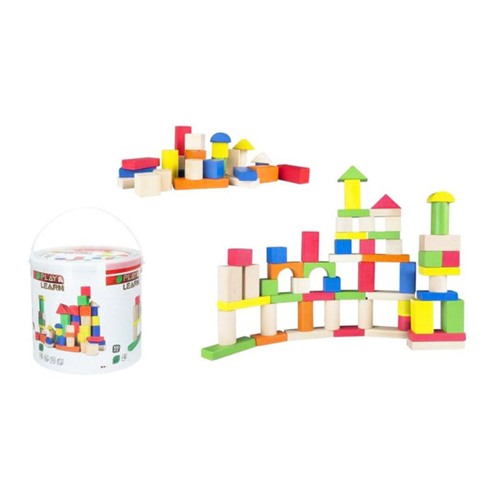 Joc de Construcții cu Plăci Woomax 100 pcs 100 Piese