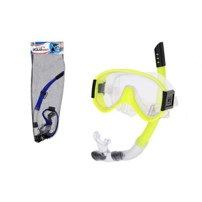 Ochelari de Scufundare cu Tub Colorbaby Aqua Sport Galben Albastru