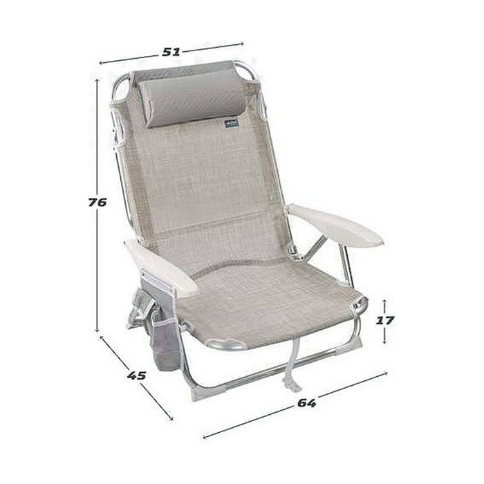 Scaun de plajă Colorbaby Gri 51 x 45 x 76 cm