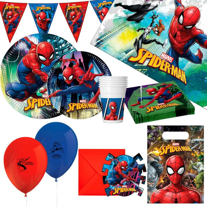 Set Articole de Sărbătoare Spider-Man 66 Piese