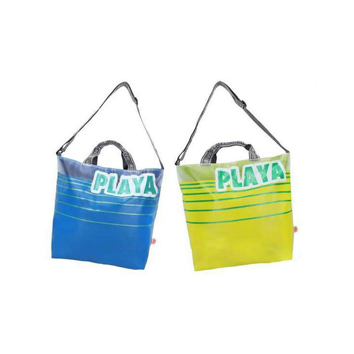 Geantă de Plajă Colorbaby Albastru Verde PVC 52 x 14,5 x 40 cm (52 x 14,5 x 40 cm)