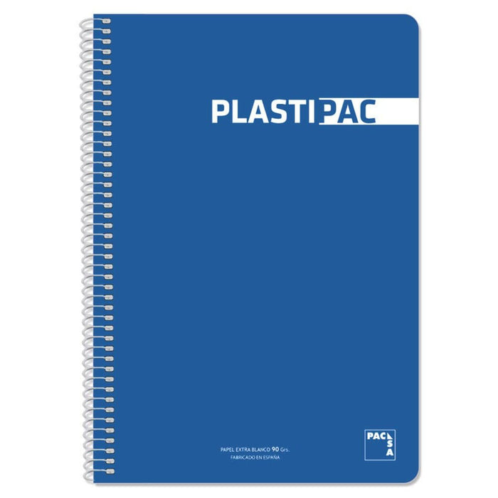 Notebook Pacsa Plastipac Albastru Albastru închis Din A4 5 Piese 80 Frunze