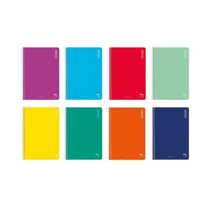 Set de caiete Pacsa Multicolor Din A4 80 Frunze 10 Piese