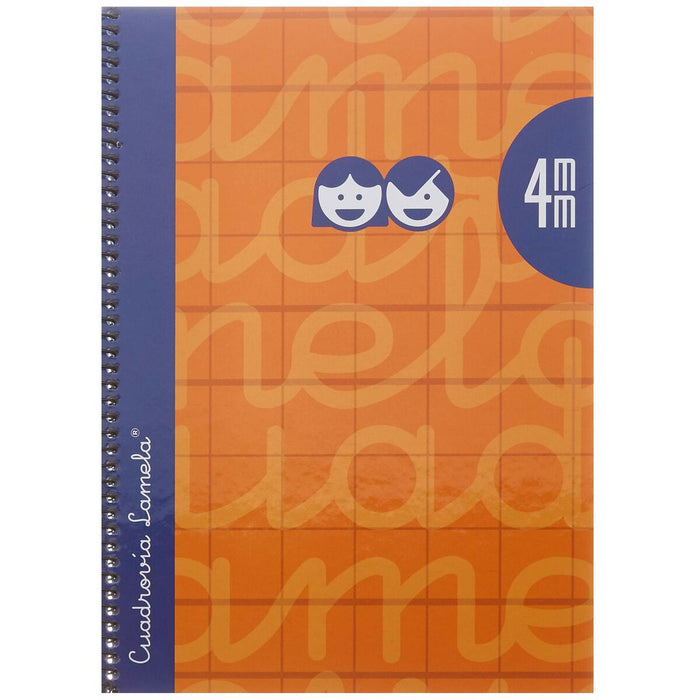 Notebook Lamela Portocaliu Sfert 5 Piese 80 Frunze