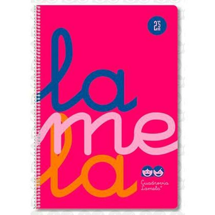 Notebook Lamela Fluor Roz Din A4 5 Piese 80 Frunze