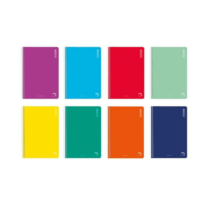 Notebook Pacsa Basic Multicolor Din A4 10 Piese 80 Frunze