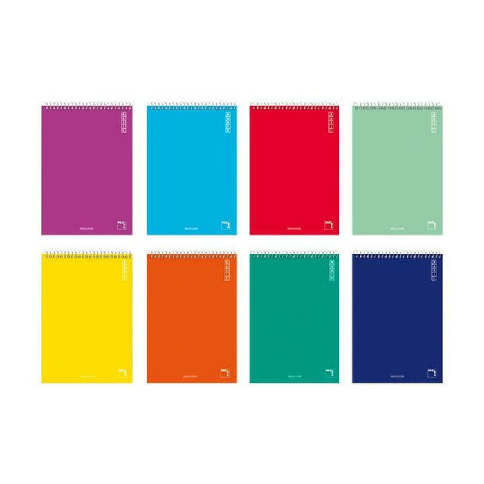 Notebook Pacsa Basic Multicolor Sfert 10 Piese 80 Frunze