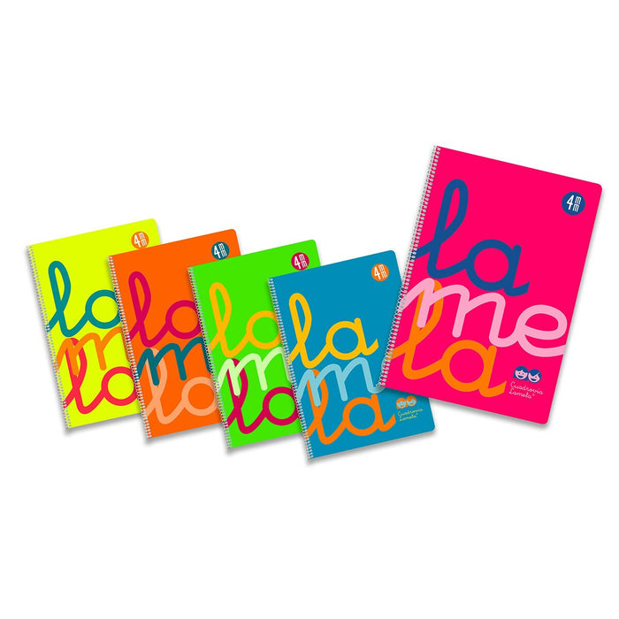 Notebook Lamela Multicolor Alb Sfert 80 Frunze