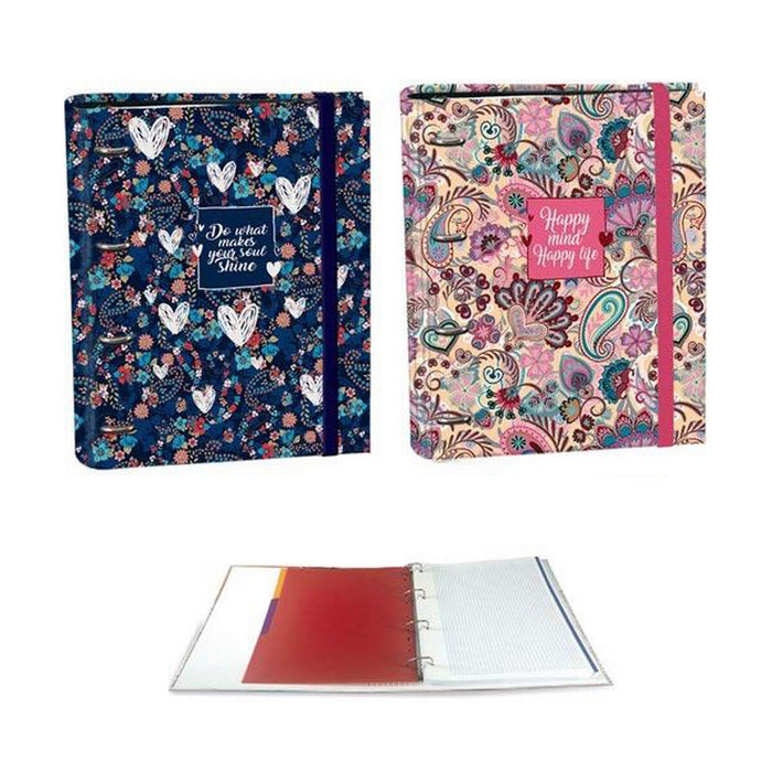 Biblioraft SENFORT Ringbook Paisley 1 Unități Multicolor A4