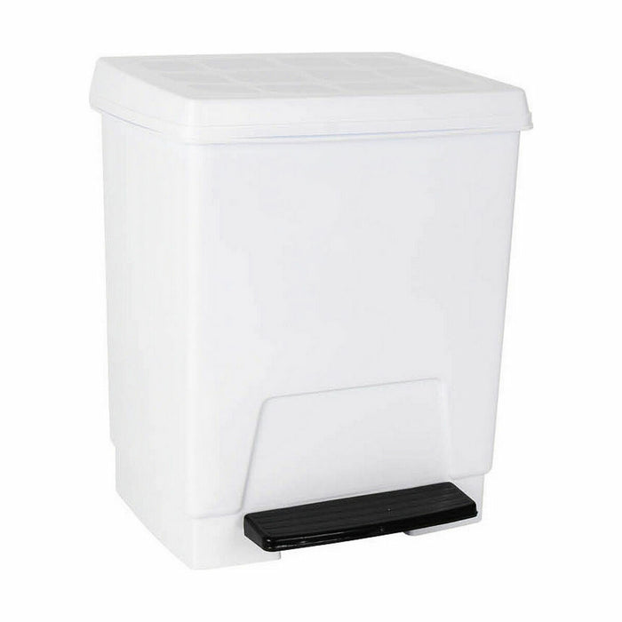 Coș de gunoi cu pedală 23 L Alb