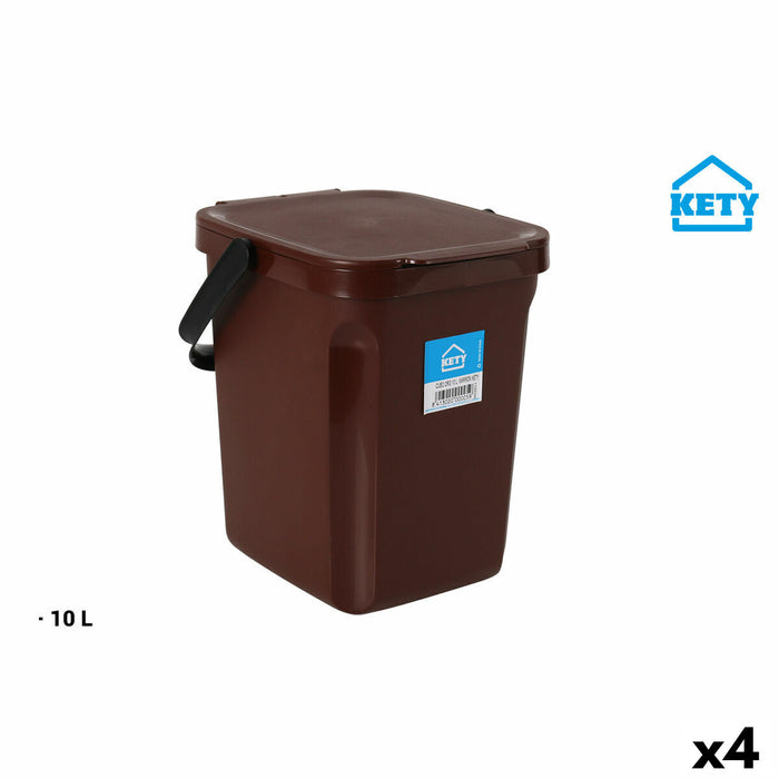 Coș de gunoi pentru hârtie 10 L (4 Unități)