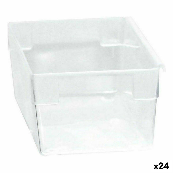 Cutie Multifuncțională Modular Transparent 15 x 8 x 5,3 cm (24 Unități)