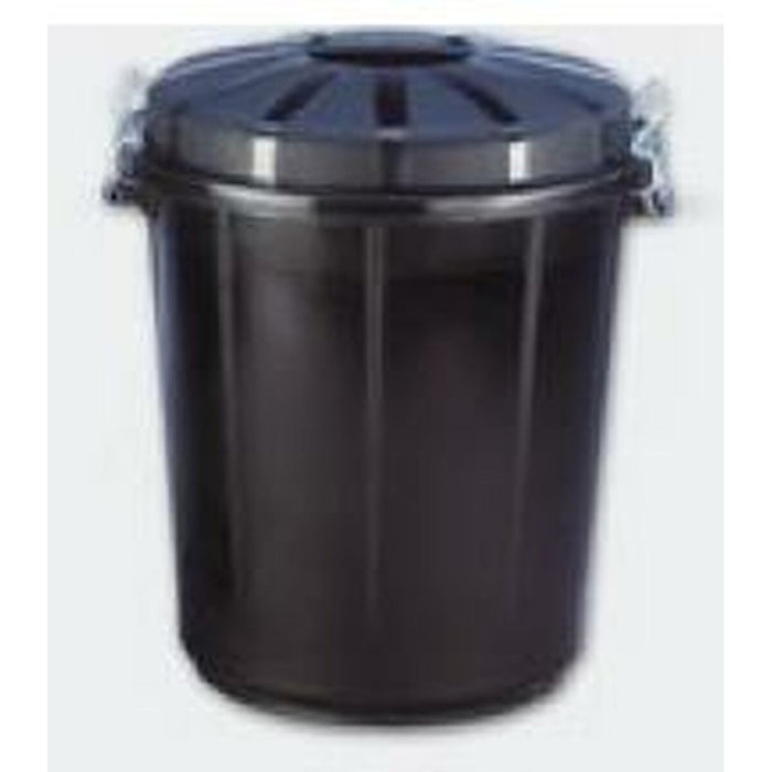 Pubelă Denox 70 L Negru Plastic