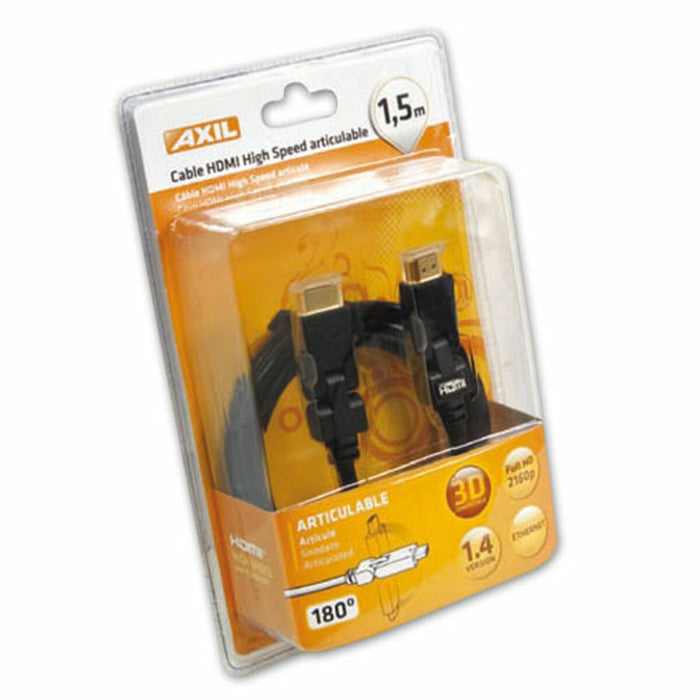 Cablu HDMI Axil 1,5 m Negru Tată/Tată