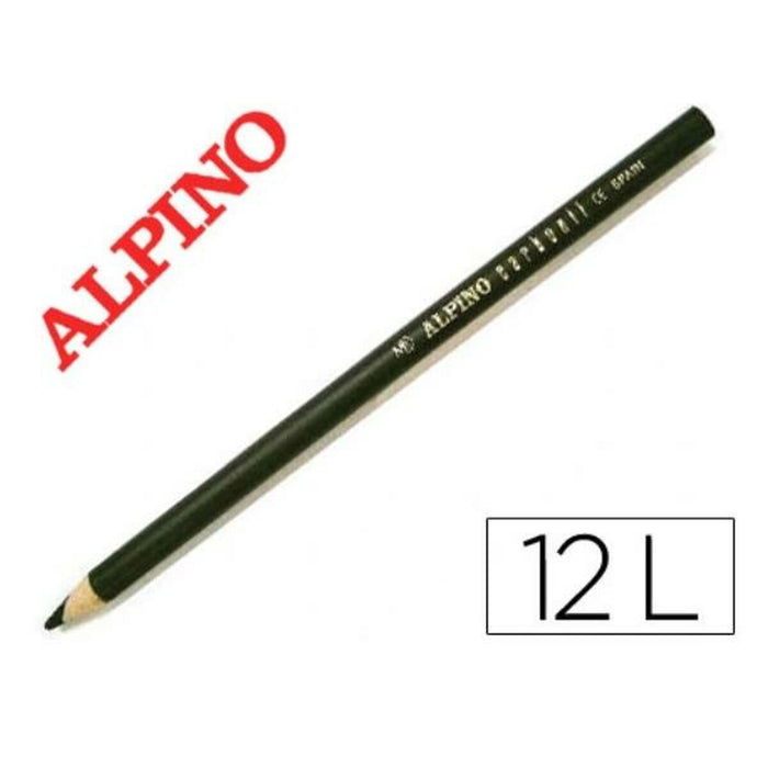 Creioane de cărbune Alpino LE010012 Negru