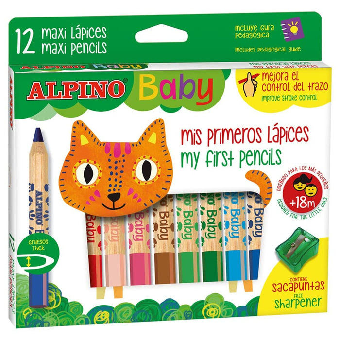 Creioane culori Alpino Baby Multicolor