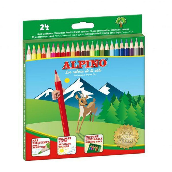 Creioane culori Alpino AL010658 Multicolor 24 Piese