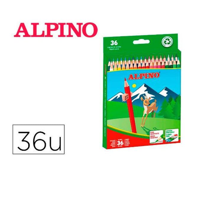 Creioane culori Alpino AL010600 Multicolor 36 Piese