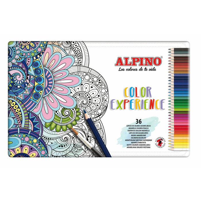 Creioane colorate acuarelă Alpino Color Experience Multicolor 36 Piese