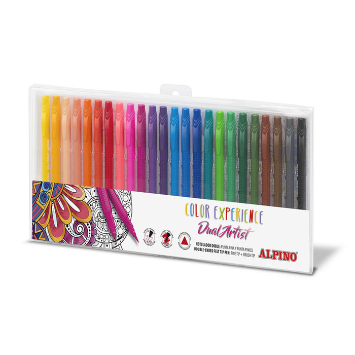 Set de Carioci Alpino Color Experience Dual Artist Cu două capete 24 Piese