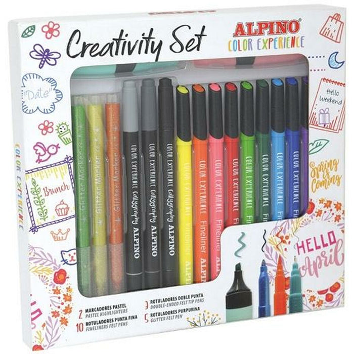 Set de Carioci Alpino Color Experience 20 Piese Multicolor
