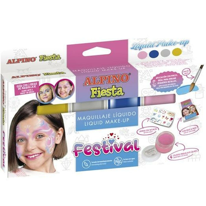 Machiaj pentru Copii Alpino Festival 4 culori