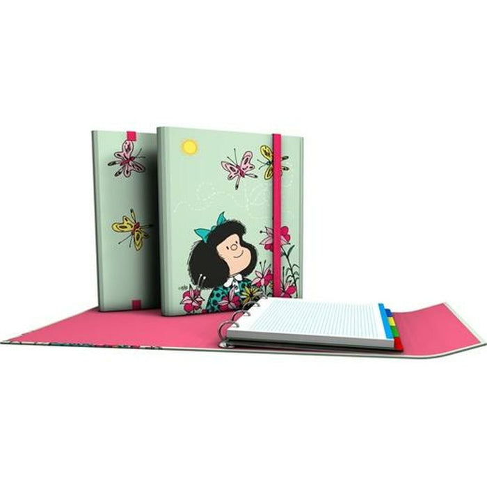 Biblioraft Grafoplas Carpeplús Mafalda  Verde A4 (2 Unități)