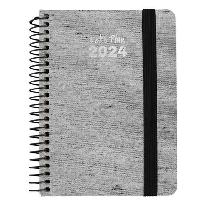 Agendă Grafoplas Ecojeans 2024 Gri A6 10 x 15 cm