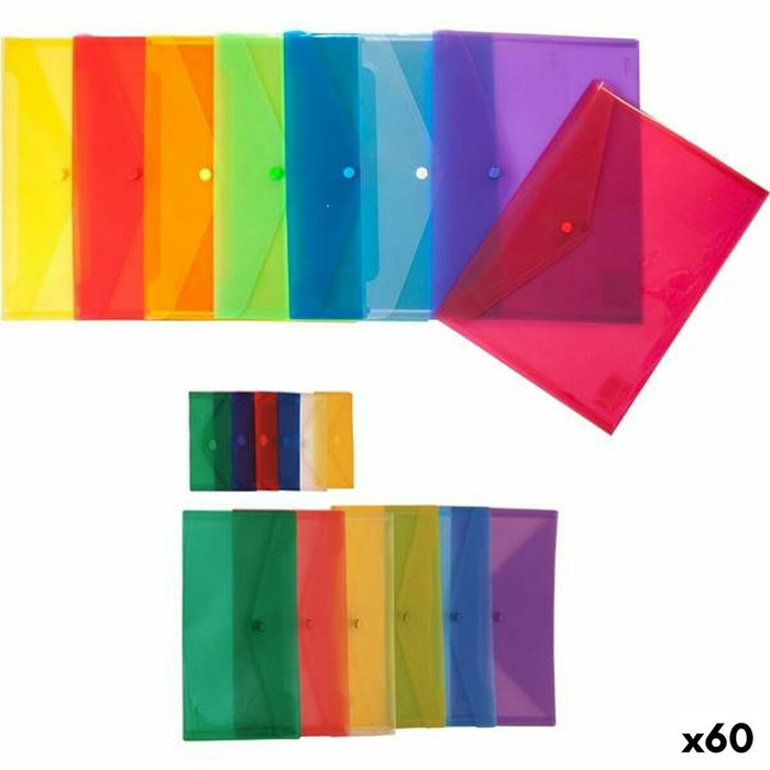 Dosar Servietă Grafoplas Transparent A4 polipropilenă 33,4 x 23,5 cm Broșă (60 Unități)
