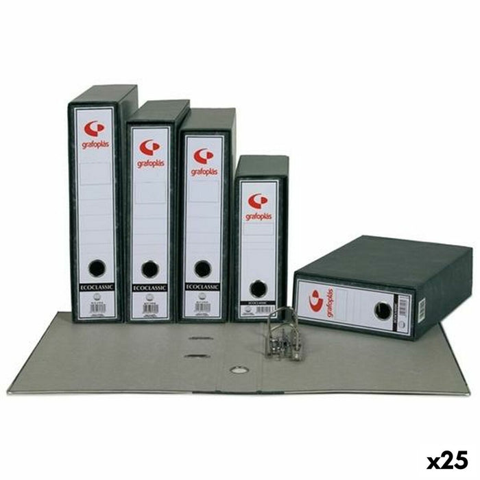Dosar cu pârghie Grafoplas Ecoclassic Gri A4 (25 Unități)