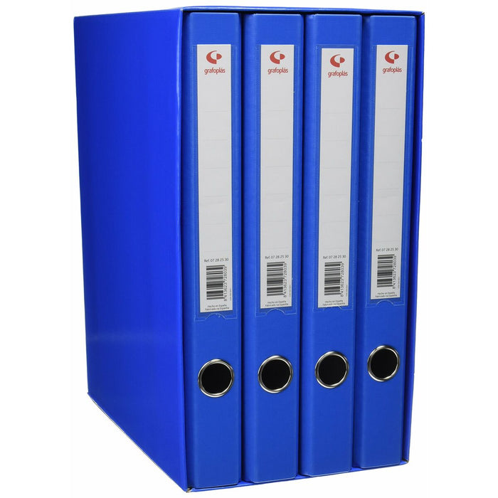 Dulap de dosare modular Grafoplas Biblioraft x 4 Albastru A4