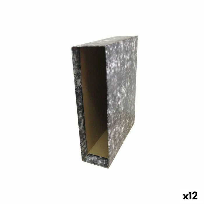 Capac dosar de fișiere Unipapel Negru A4 32,3 x 29,5 x 8,6 cm (12 Unități)