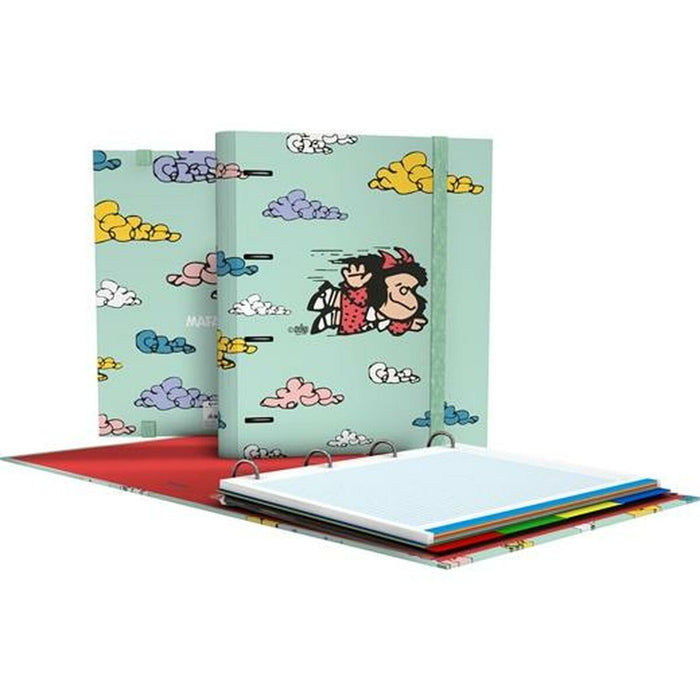 Biblioraft Grafoplas Carpebook Mafalda Verde A4 (2 Unități)