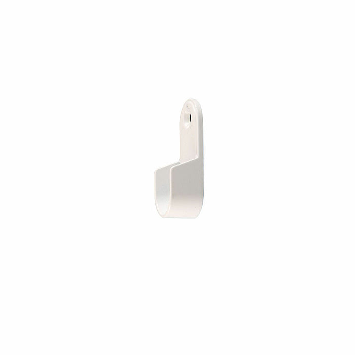 Suport pentru bară de dulap Stor Planet Cintacor Alb Oval 15 x 25 mm (2 Unități)