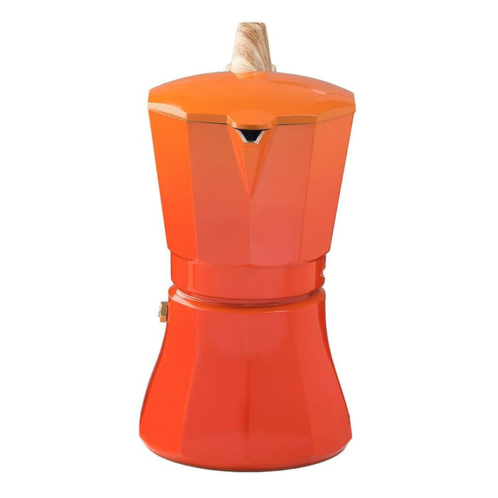 Cafetieră Italiană Oroley Petra 6 Cești Portocaliu Aluminiu
