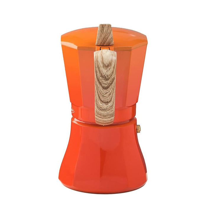 Cafetieră Italiană Oroley Petra 9 Cești Portocaliu Aluminiu