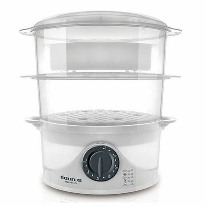 Aparat Electric de Gătit cu Aburi Taurus SALUTECOOK Alb 800 W
