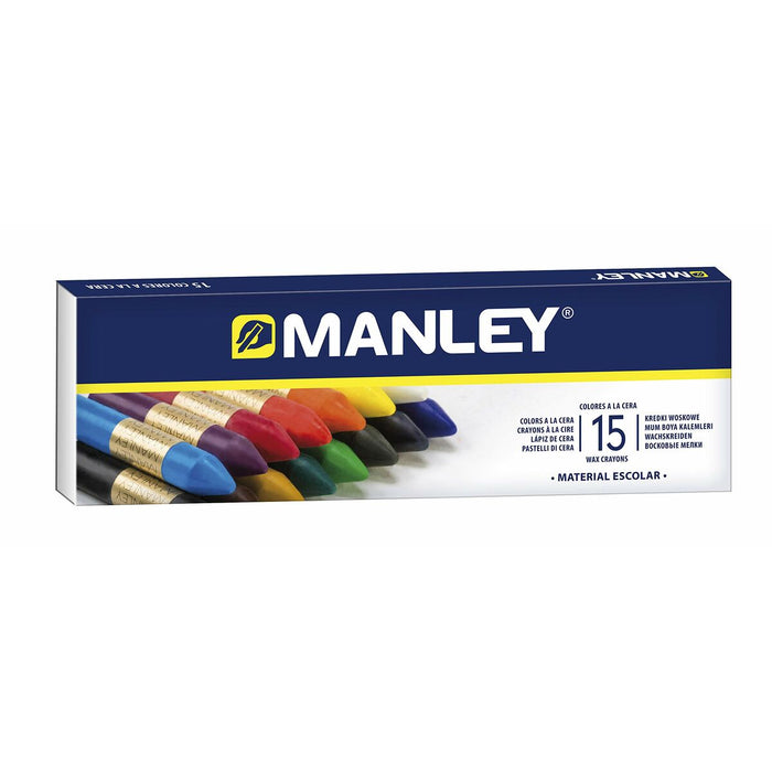 Creioane ceară colorate Manley MNC00055/115 Multicolor