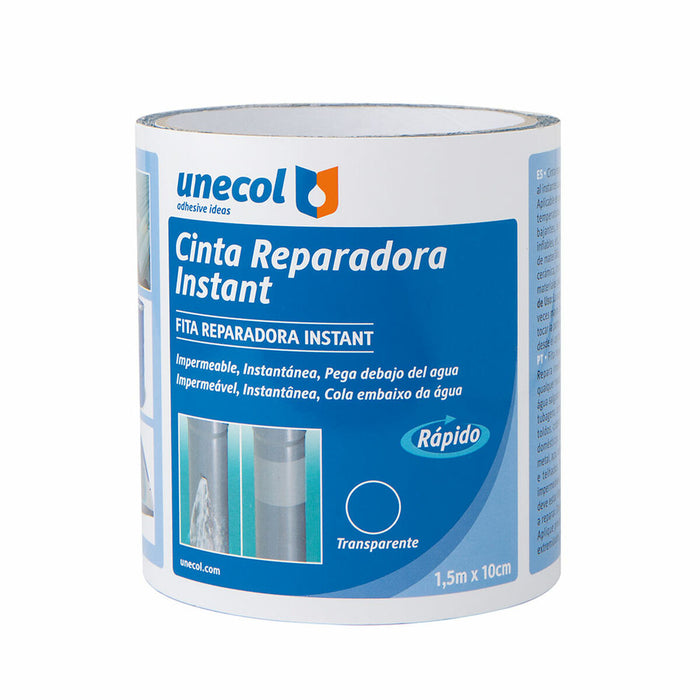 Bandă de reparare a acoperișului Unecol Instant A7711 Transparent 10 cm x 1,5 m