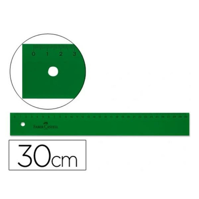 Riglă Faber-Castell 813 Verde