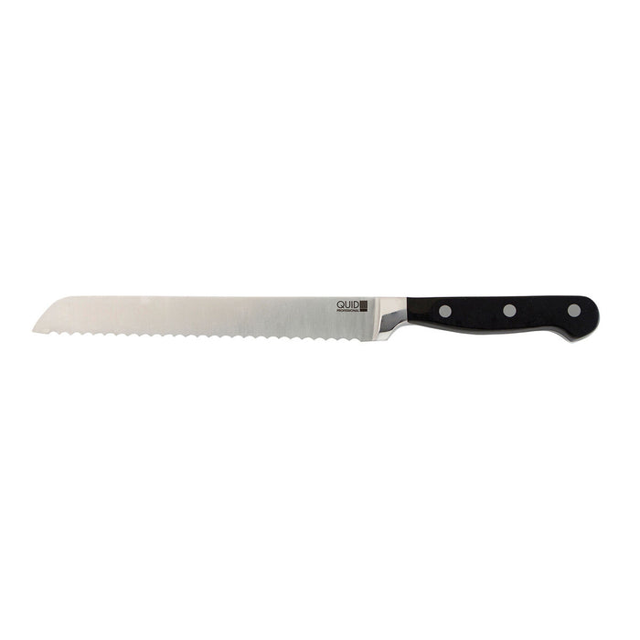Cuțit pentru pâine Quid Professional Inox Chef Black Metal 20 cm (Pack 6x)