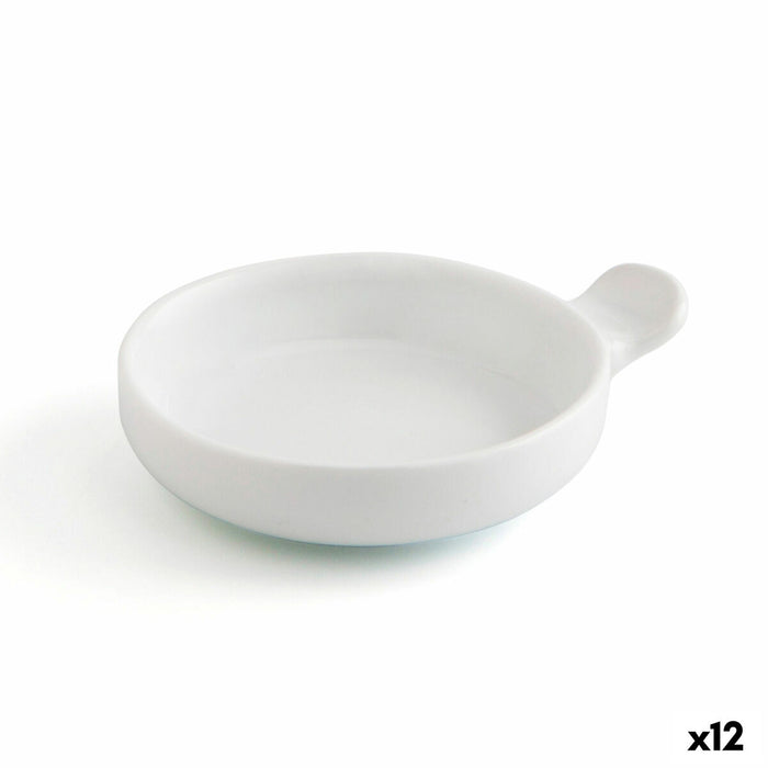 Tavă pentru gustari Quid Gastro Fun Alb Ceramică (12 Unități)