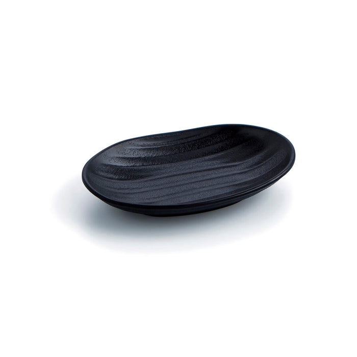 Tavă pentru gustari Quid A'bordo Negru Plastic Ø 18 cm (12 Unități) (Pack 12x)