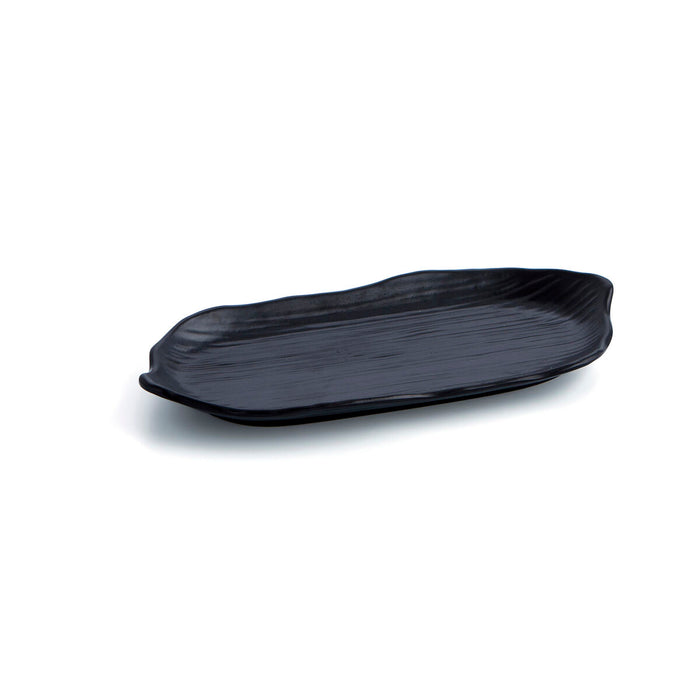 Tavă pentru gustari Quid A'bordo Negru Plastic Ø 29 cm (12 Unități) (Pack 12x)